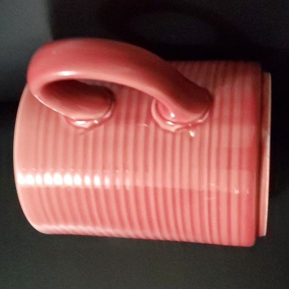 2 JAPANESE PINK Mauve Ombre horizontal lined mug cup mugs cups - Picture 8 of 8